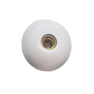 PLAFON RECEP PORCELANA BR MEIA LUA