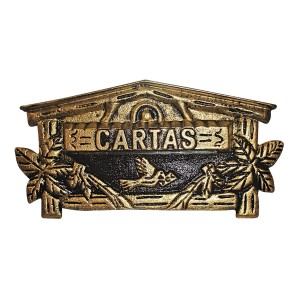 CAIXA CORREIO ALUMINIO COD  01 OURO