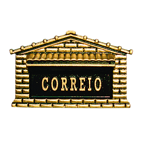 CAIXA CORREIO ALUMINIO COD  02 B OURO