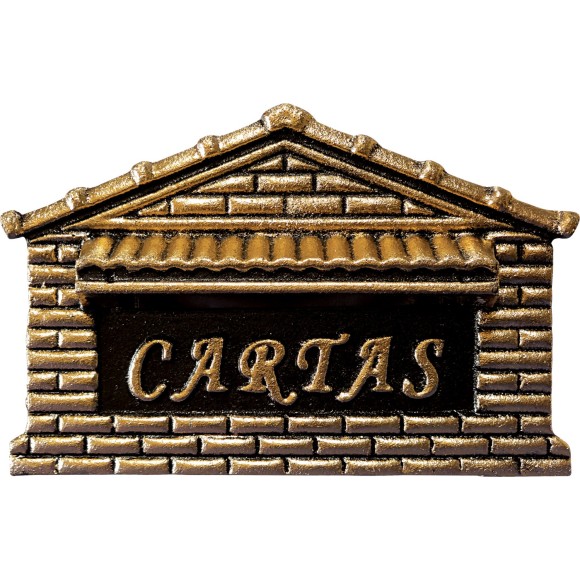 CAIXA CORREIO ALUMINIO COD  04 OURO