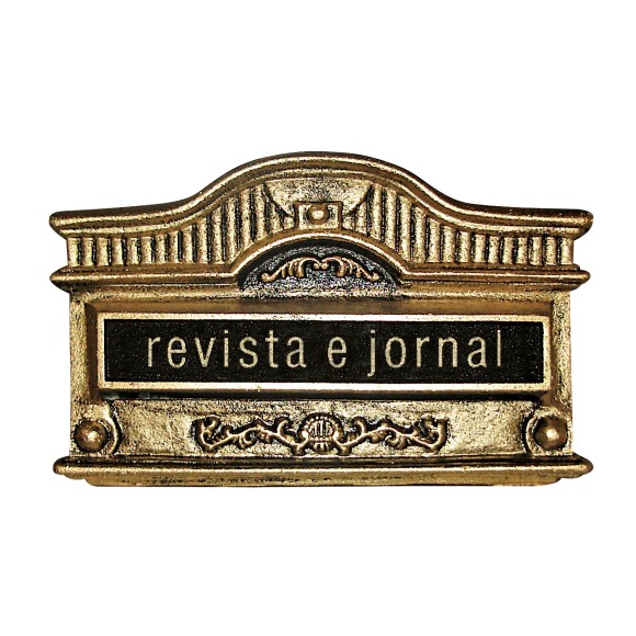 CAIXA CORREIO ALUMINIO COD  05 OURO