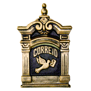 CAIXA CORREIO ALUMINIO COD 12 OURO