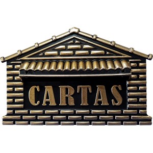 CAIXA CORREIO PLASTICA COD 04 P  OURO